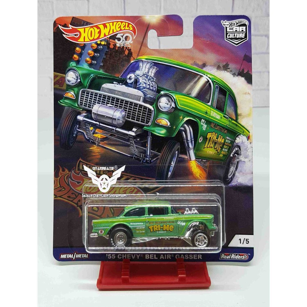 Hot Wheels 2018 Drag Strip Demons 55 Chevy Bel Air Gasser