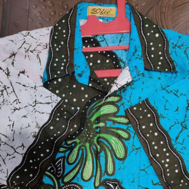 Bswart Batik Hrb026 Kenongo Hem Pendek Padi Pekalongan M L Xl Batik Pria Murah Modern Grosir