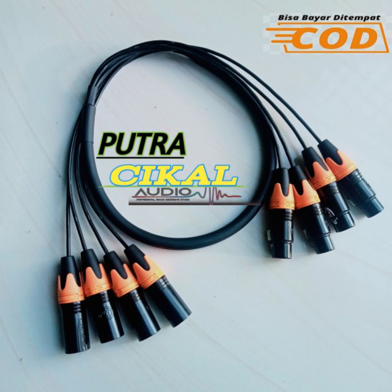 kabel isi 4 / kabel konektor 4 chanel / kabel snake isi 4 /kabel snake 4 chanel