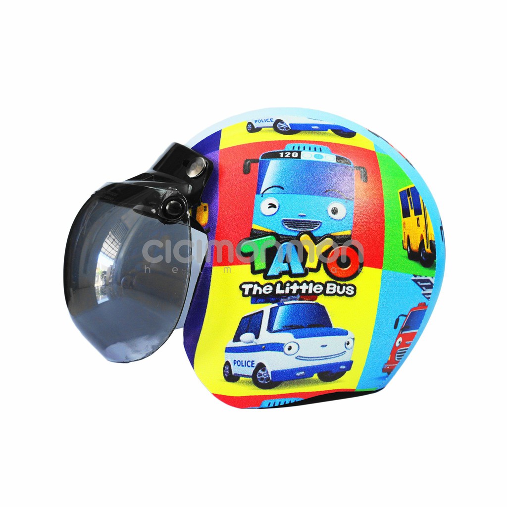 Helm Anak SUPER BOGO Karakter Bus Usia 3-7 th