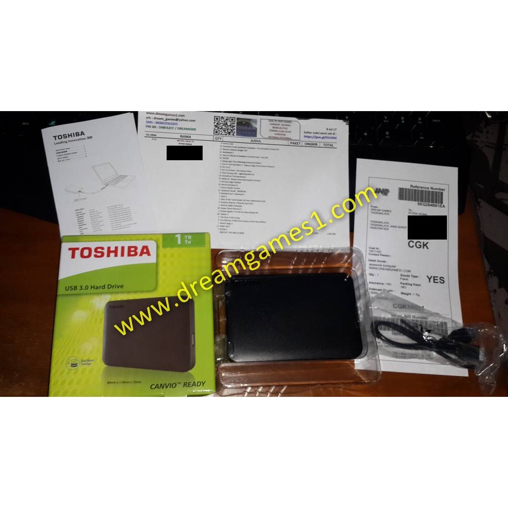 HDD EXTERNAL 1TB TOSHIBA