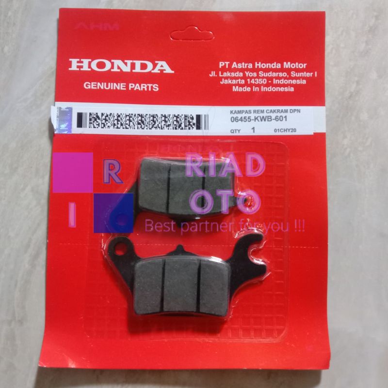 Kampas Rem Depan (PAD SET) SUPRA X 125 FI/BLADE 110/REVO 110 FI