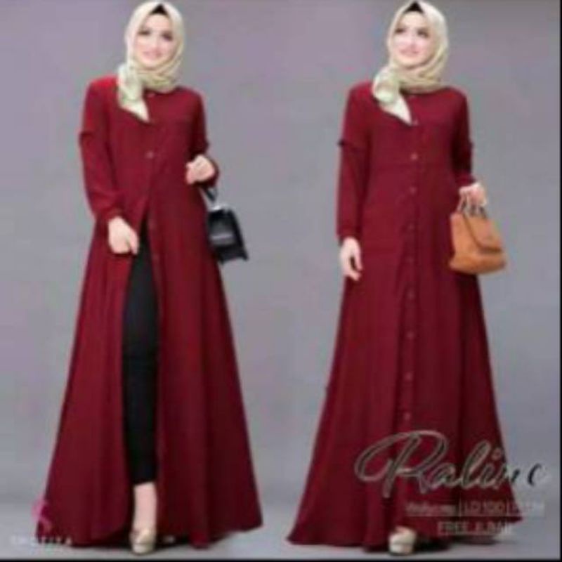 Reline dress maxi fashion muslim remaja wanita