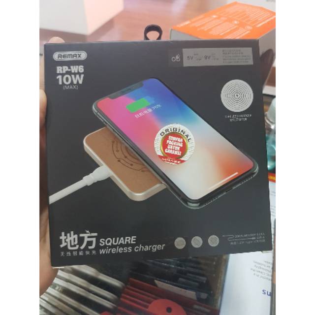 Remax Square Wireless Charger RP-W6 10W Portable Wireless