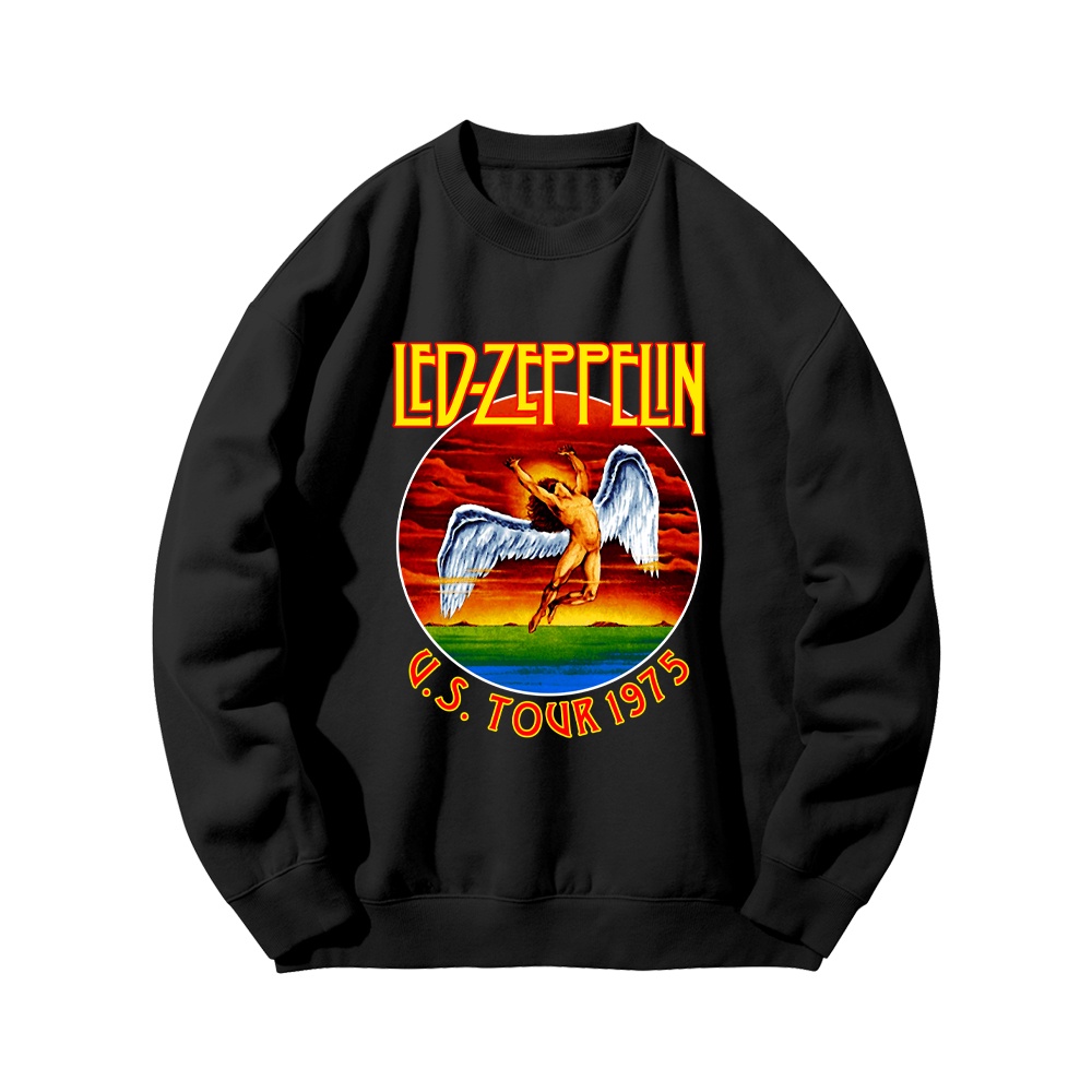 SWEATER BAND LED ZEPPELIN | CREWNECK PRIA WANITA DISTRO MUSIK ROCK LED ZEPPLIN TEBAL