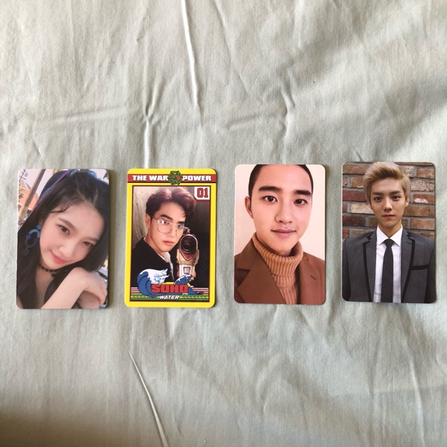 JOY, SUHO, DO, LUHAN OFFICIAL PHOTOCARD