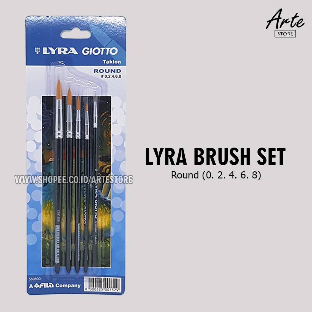 Kuas Lukis Lyra Round Set