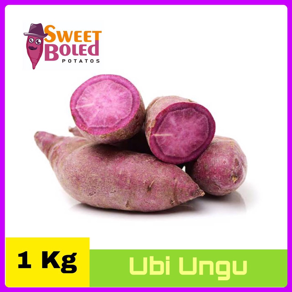 

Ubi Ungu / Ubi Jalar / Telo Ungu 1 Kg by SweetBoled.id | Purple Sweeet Potato | Organik | Sayur Segar | Diet