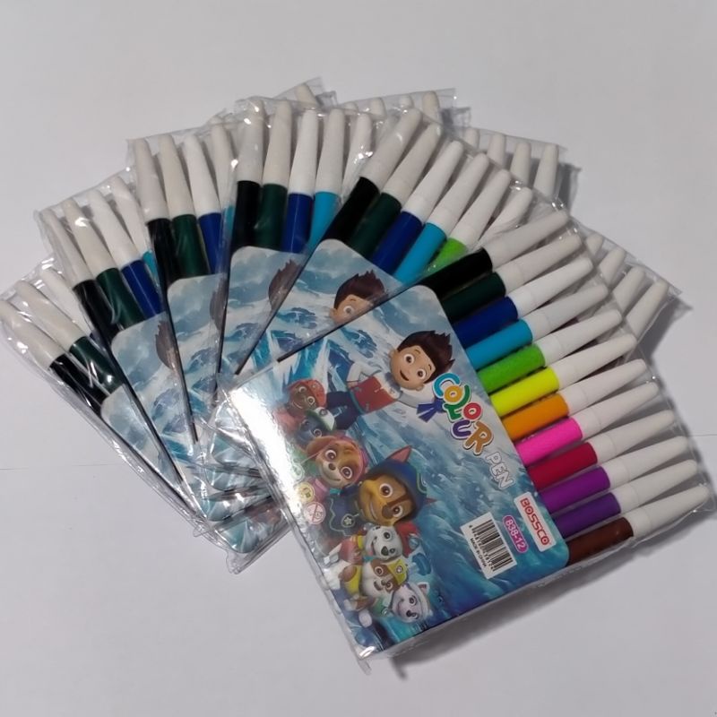 

Spidol warna MURAH Bossco 12 Warna