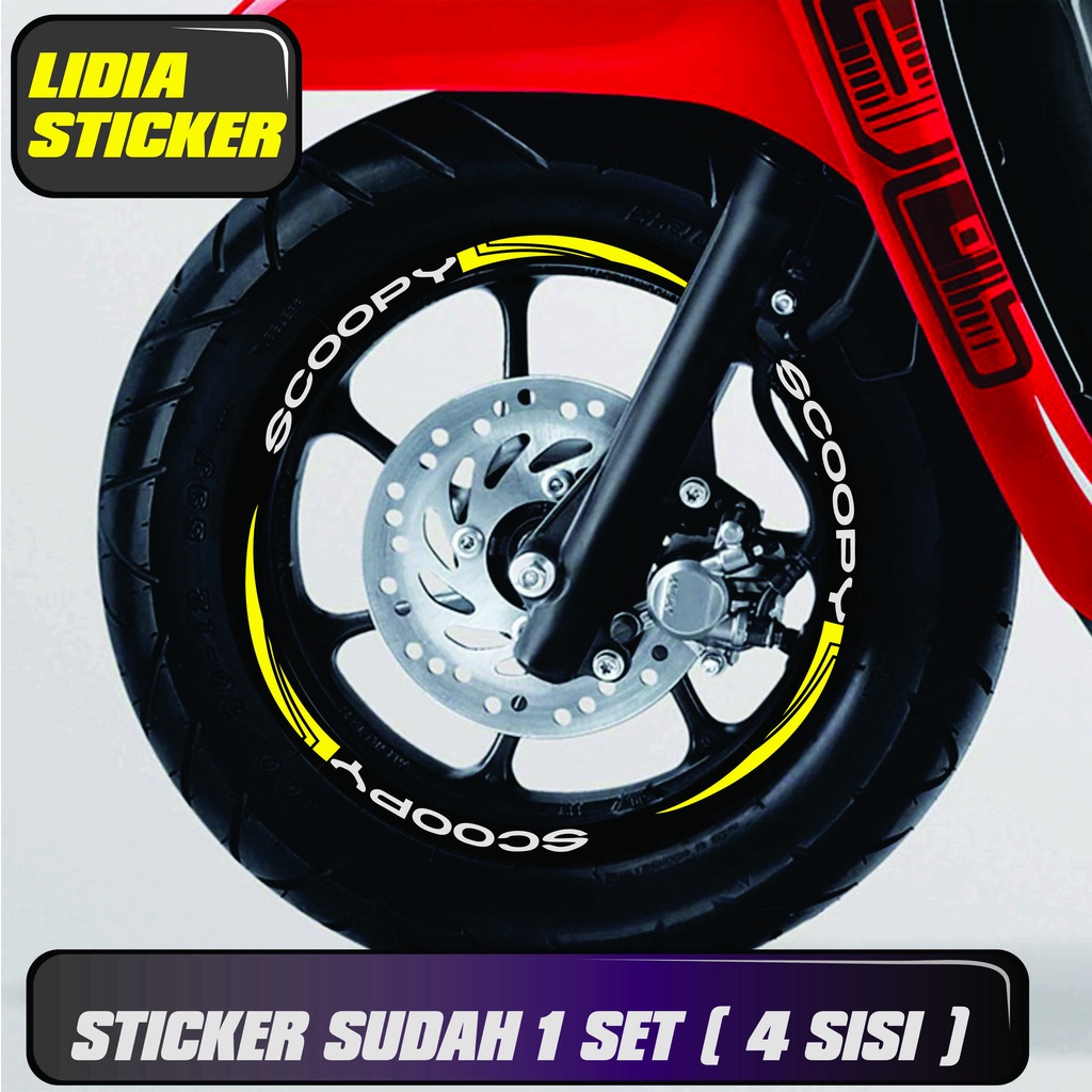 STIKER SCOOPY VELG DONAT MINIMALIS C