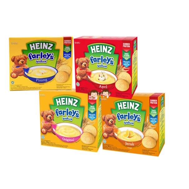 Heinz Farley's Biskuit bayi 120gr  / Heinz Farley Biskuit mpasi  snack bayi