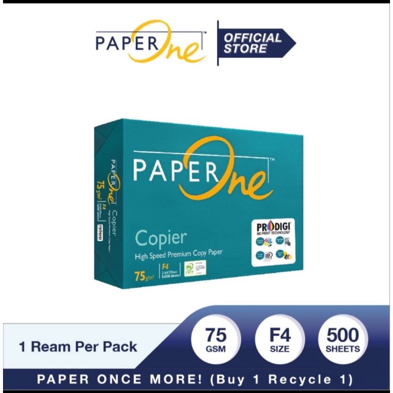 

Paper One kertas hvs F4 75 gram - 1 rim.