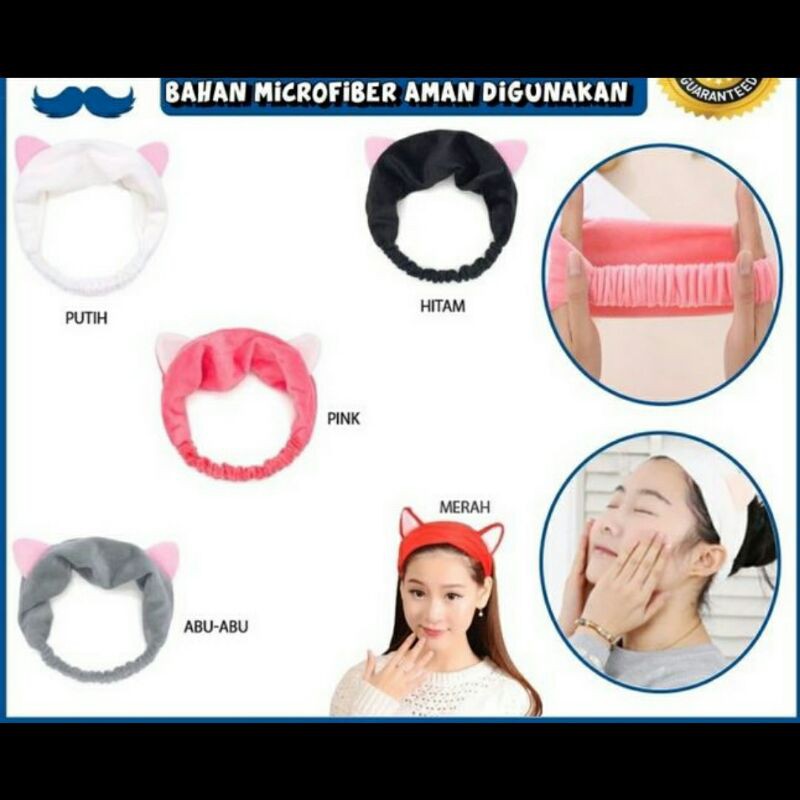 BANDO RAMBUT KOREA HEAD BAND UNTUK CUCI MUKA MAKEUP FASHION - BANDO RAMBUT KOREA