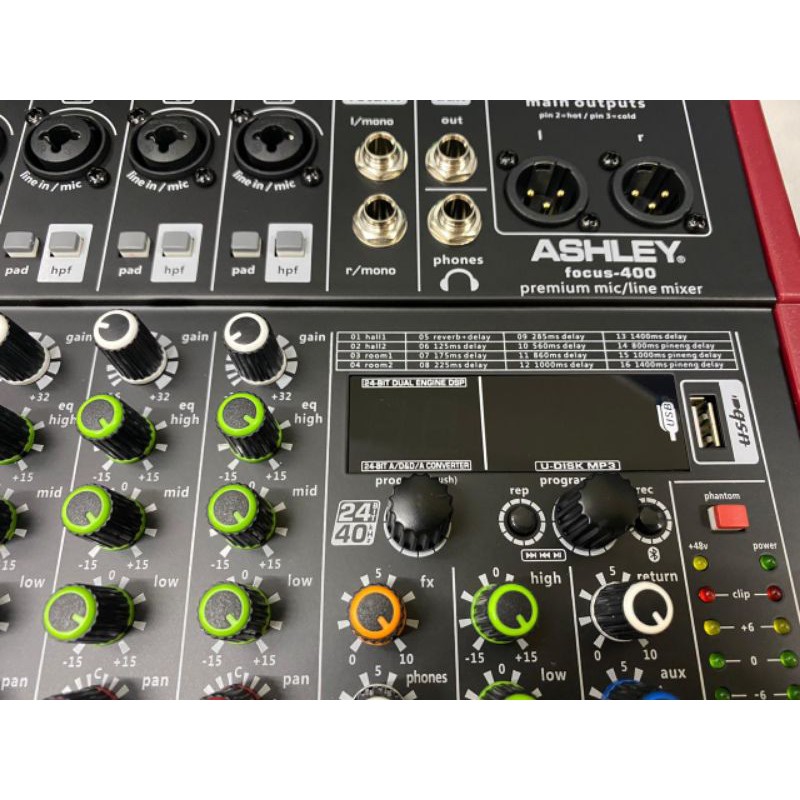 Mixer Ashley 4 Channel focus 400/Focus400 plus box aluminum