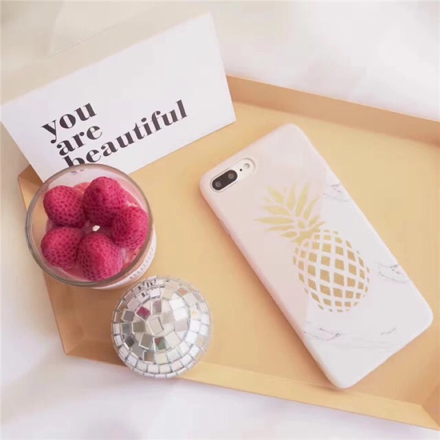 Gold Pineapple Glossy Case iPhone 6/6s iPhone 6+/6s+ iPhone 7 iPhone 7+