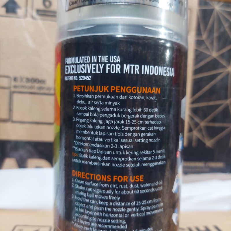 Pilok Pilok Cat Semprot MTR ARTONE Special Red 986 Merah Spesial 300cc Ukuran Besar Tahan Bensin Semprotan Bisa diputar Miring dan Lurus ( Horizontal dan Vertical)