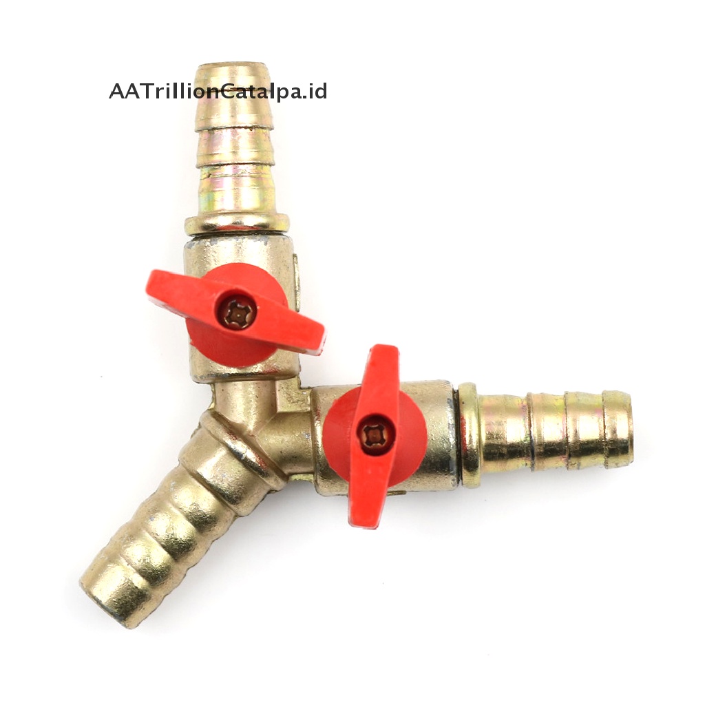 (AATrillionCatalpa) Katup 3 Arah Bentuk Y Bahan Kuningan Ukuran 3 / 8 &quot;10mm