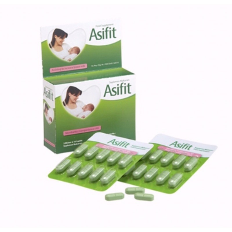 Asifit 30 kapsul ( melancarkan asi ibu menyusui )