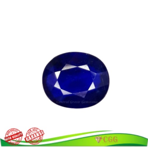 Batu Natural Blue Sapphire Cutting Garansi Asli