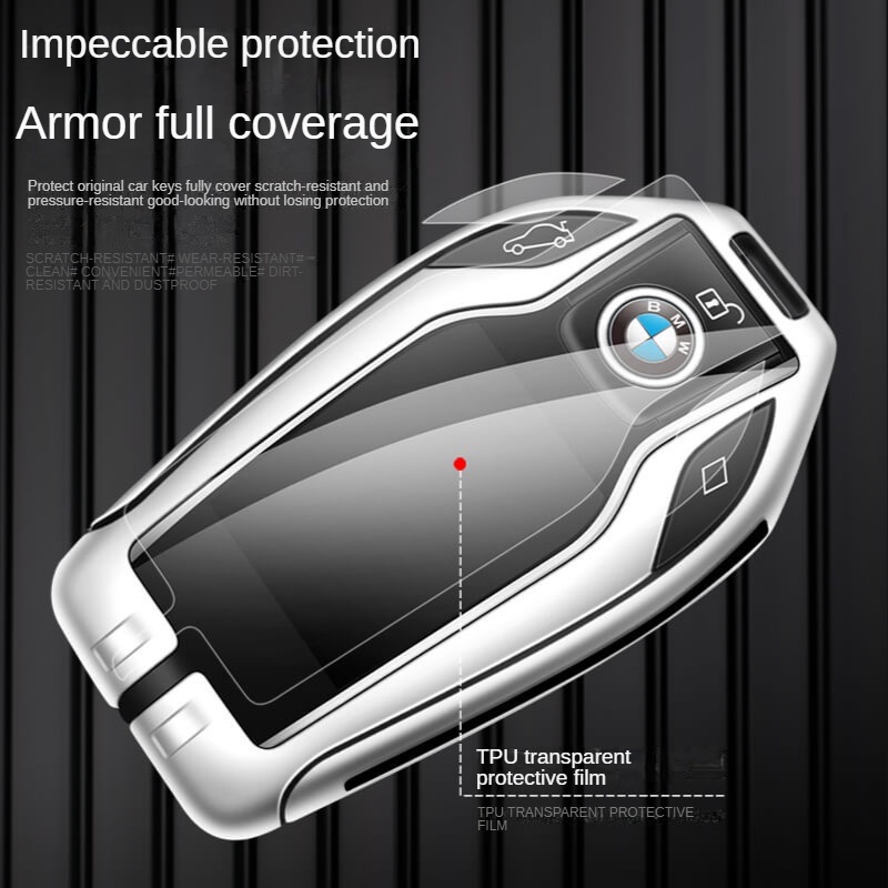 Casing Kunci Mobil Bahan Zinc Alloy + Kulit Untuk BMW 5 7 Series G11 G12 G30 G31 G32 I8 I12 I15 G01 G05 G07 X3 X4 X5 X7