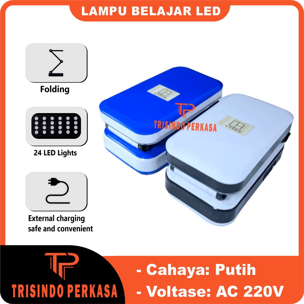 Lampu Belajar LED Foldable Charging Desk Lamp model Iphone