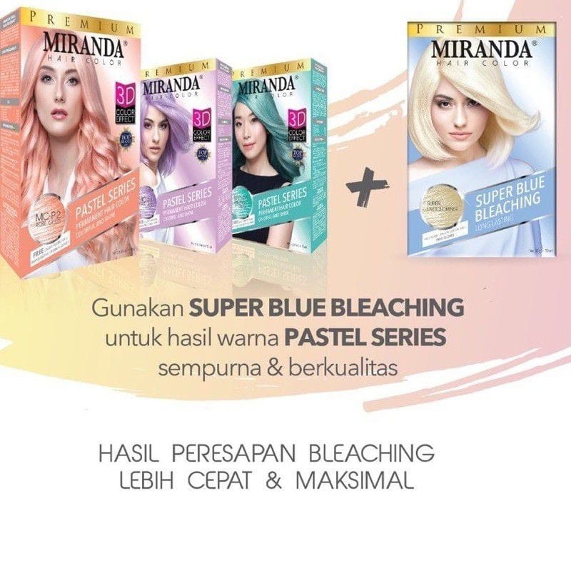 MIRANDA HAIR COLOR PASTEL SERIES MC-P1 TARO LATTE ~ ORIGINAL 100%