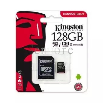 Memory card micro SDXC 80mb / s Class 10 UHS-I 128gb Bahan Kanvas