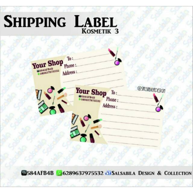 

Cometic 3 stiker pengiriman / label pengiriman