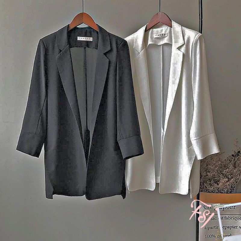 Blazer Basic Plain Korean style/Blazer casual wanita/blazer polos wanita/ blazer wanita terbaru 2022