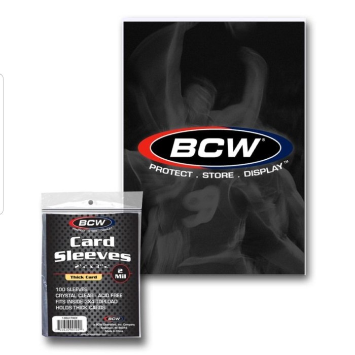 

Namecard Bcw Thick Card Sleeves (Isi 100 Pcs)