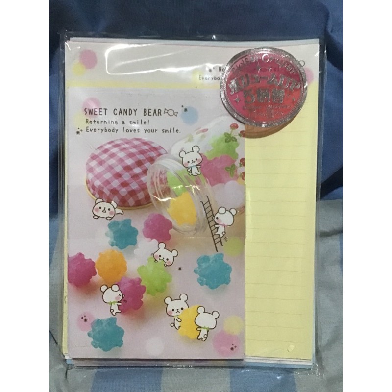 

BEAR BERUANG LETTER SET KERTAS SURAT JEPANG IMPORTED MADE IN JAPAN MEMO STICKY NOTE NOTEPAD STATIONERY