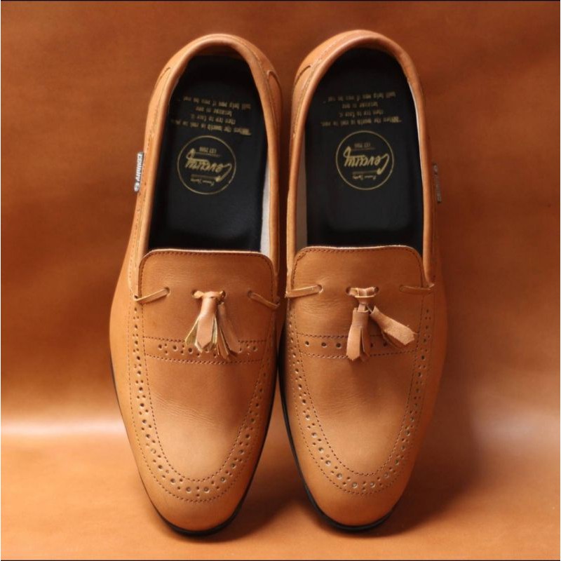 Sepatu Loafers PRIA CEVANY DERROSA SHOES LikeProject 100% KULIT ASLI SANTAI KASUAL COWO LAKI