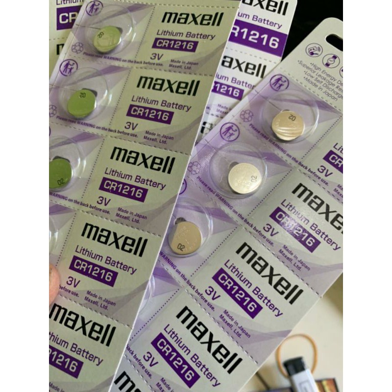 baterai batre original maxell CR1216