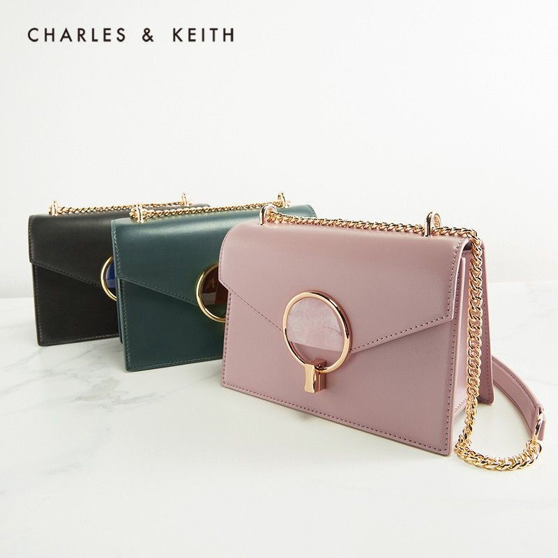 9.9 SALE | CK Stone-Embellished Shoulder Bag