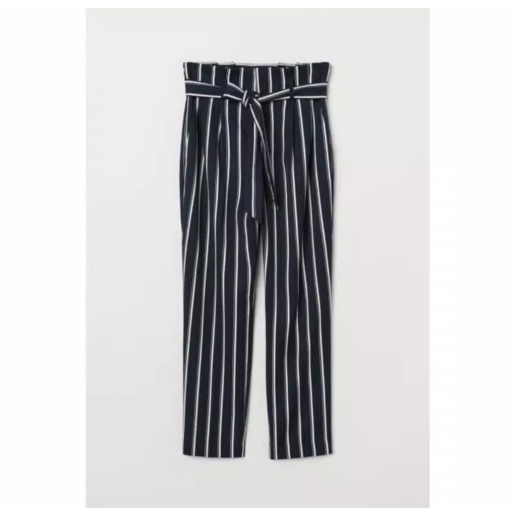 

Paper bag Trousers Darkblue-navyStriped