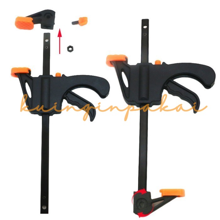 Speed Squeeze Ratcheting Clamp Penjepit Kayu 12 Inch - T22106 KUINGINPAKAI