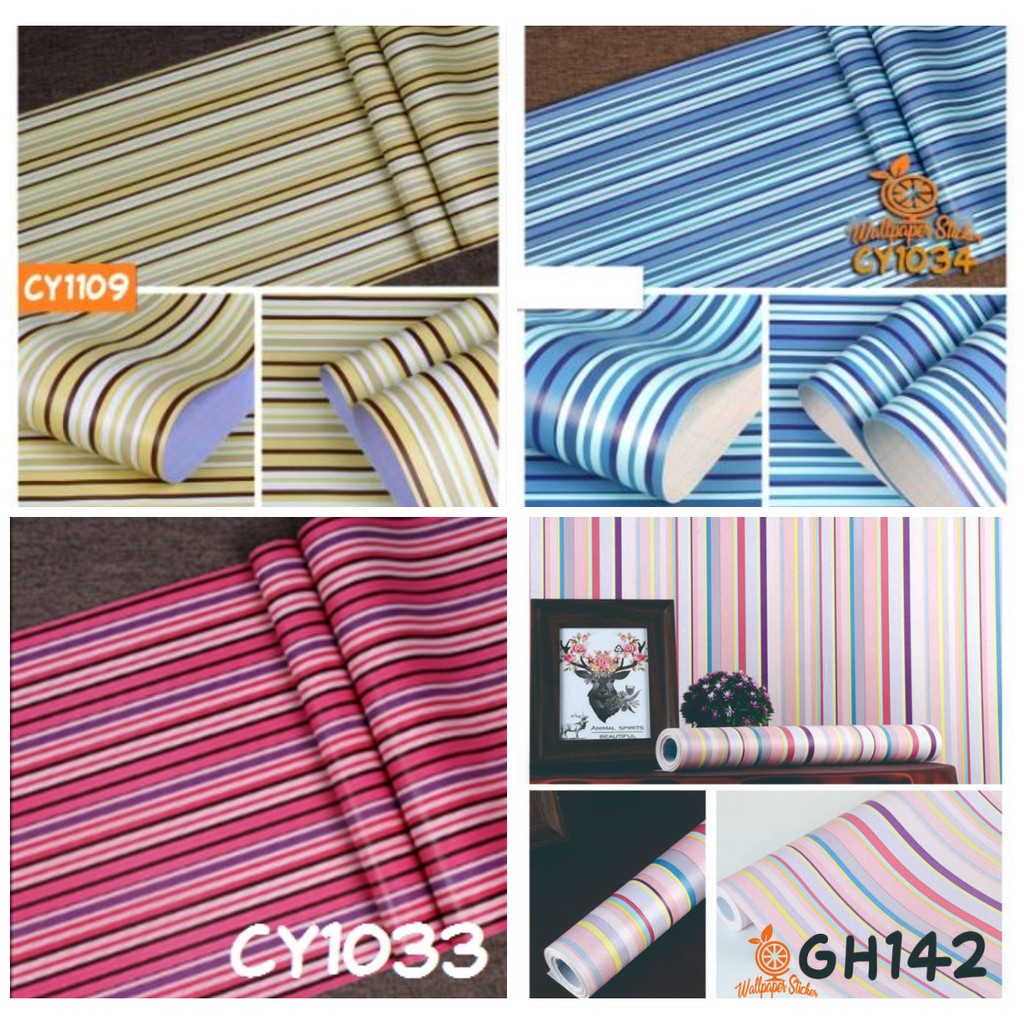 HOMEDEKOR SURABAYA  WALLPAPER  DINDING  STICKER  MOTIF SALUR 