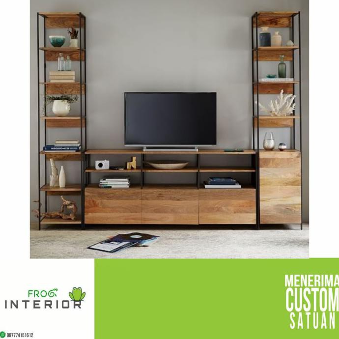 Cabinet Tv/Meja Tv/Rak Pajangan/Cabinet Industrial Flowerbean23