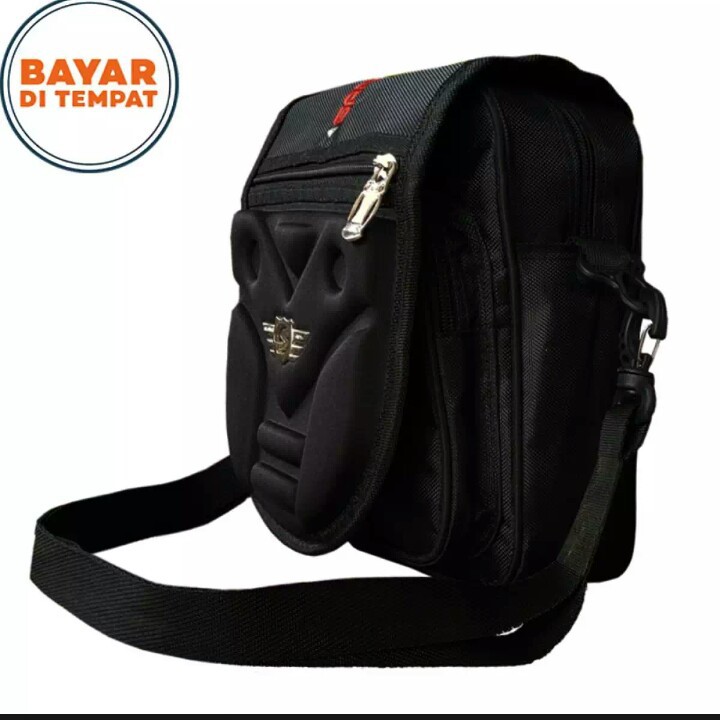 Santer tas selempang pria tas fashion pria tas selempang hp - black