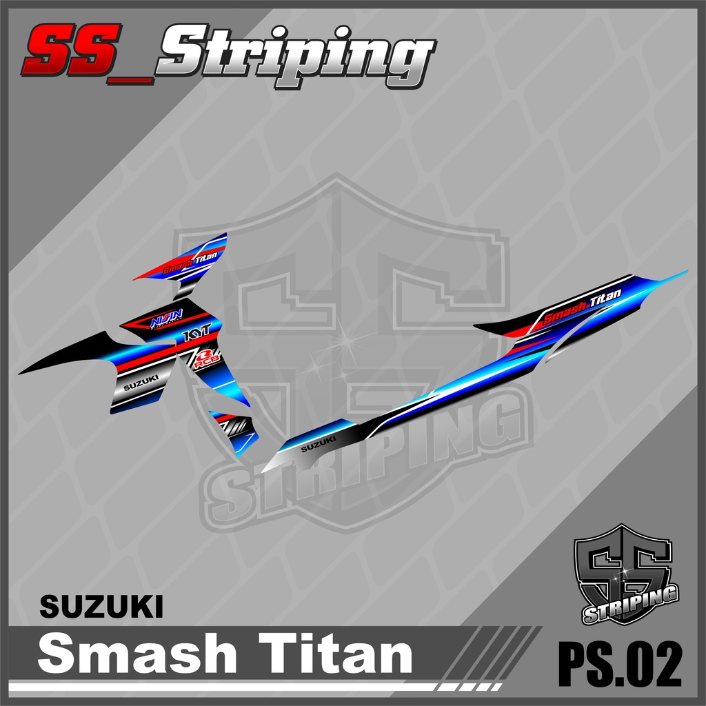 Sticker Striping List Variasi Smash Titan - Striping Smash Titan. PS.002