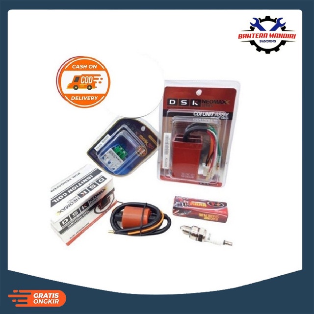 PAKET UPGRADE CDI KOIL KIPROK BUSI RACING CRYPTON VEGA LAMA VEGA R LAMA ORIGINAL DSK NO LIMIT BAYAR 