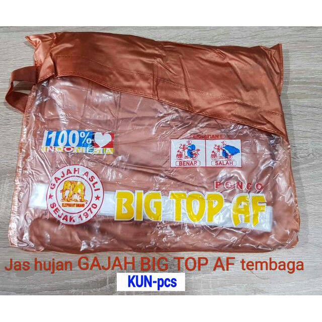 [BISA COD] JAS HUJAN PONCO BIG TOP GOLD