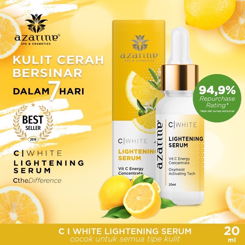 AZARINE C White Series Indonesia / Cleanser Essence Mist / Eyeluminate Firming Serum Day Night Cream