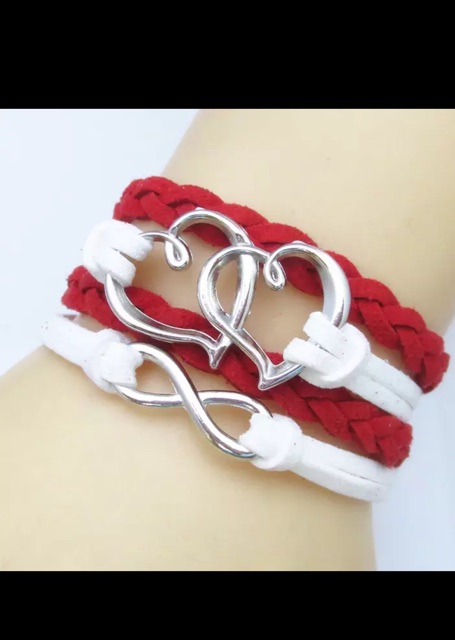 Gelang kulit fashion import aksesoris wanita A22 love