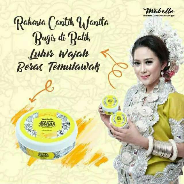 MABELLO masker/ lulur temulawak COD ✅