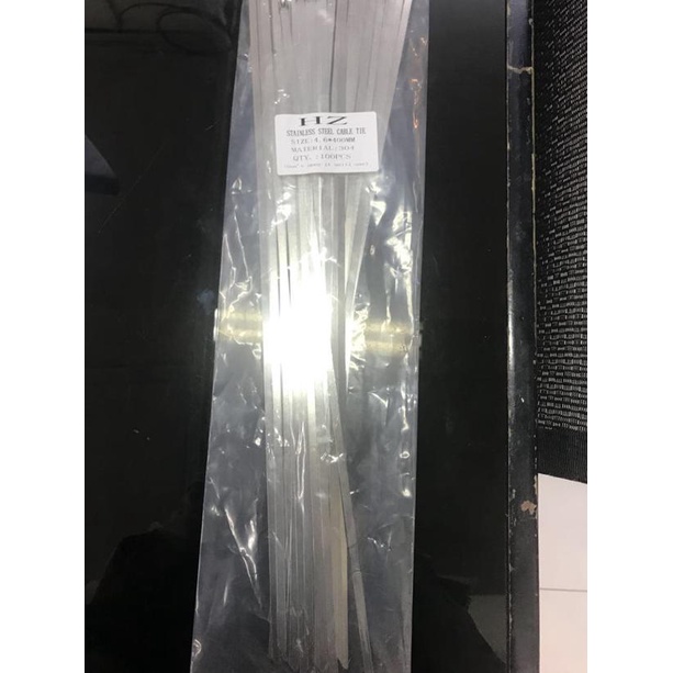 

☛ HZ Stainless Steel Cable Ties 4,6 x 400 mm SS304/kabel tis stanless ☪