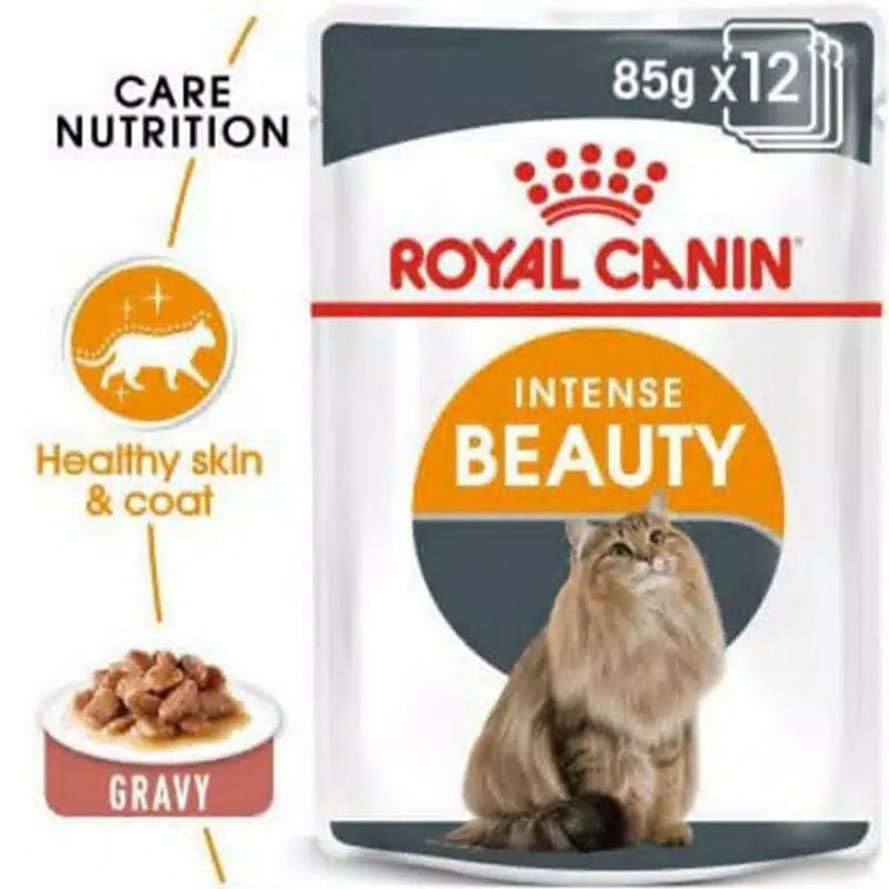 Royal Canin Sachet Pouch intense beauty Gravy 85gr / Wet food basah rc