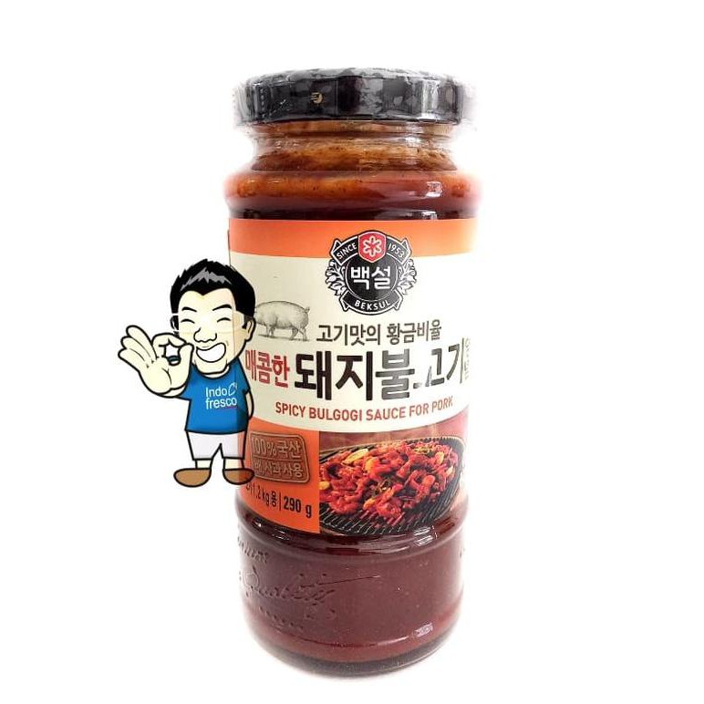 

ASLI! CJ Beksul Korean BBQ SPICY Sauce Marinade/ Saus bumbu BBQ Korea 290g
