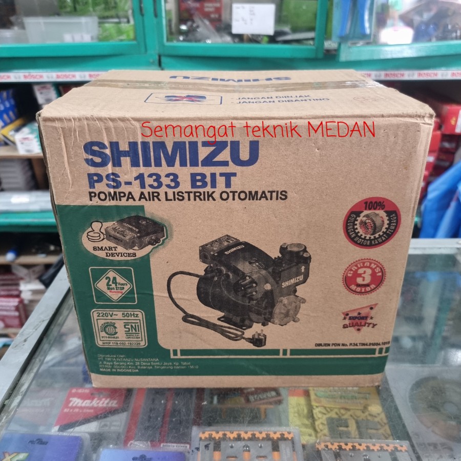 PS133BIT SHIMIZU POMPA AIR WATER PUMP AUTO PS 133 BIT 133BIT SHIMIZU