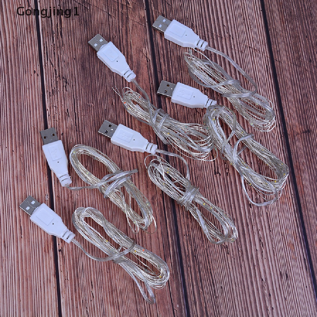 Gongjing1 Lampu Tumblr 20-Led 3M 30-Led Tenaga Usb Panjang 2M